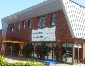 cartoon buurtcentrum